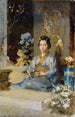 giapponese in una camera - Julius Victor Berger — vista dell’opera
