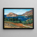 Paesaggio costiero greco vicino a Vlicho su Lefkada - Julius Wentscher — quadro incorniciato alla parete