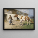Sul cammino del ritorno - Julius von Blaas — quadro incorniciato alla parete