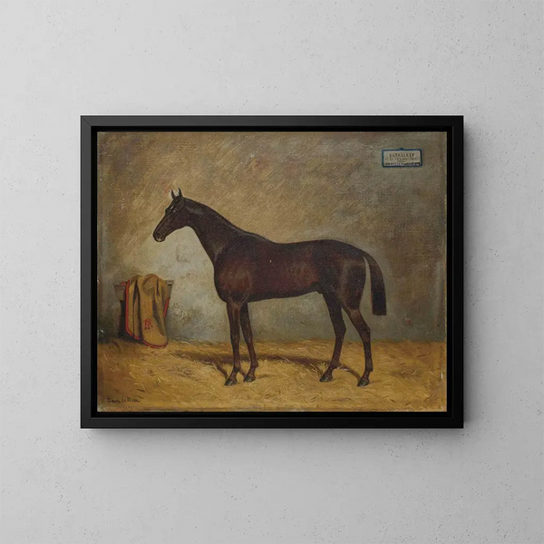 Un talon noir - Julius von Blaas — quadro incorniciato alla parete