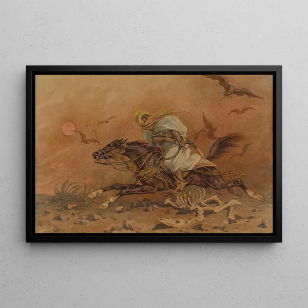Juliusz Kossak - Faris galloping on a horse.webp
