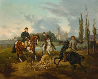Juliusz Kossak - Hunting scene in Radziejowice.webp