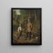 La vecchia vecchia storia - Junius Brutus Stearns — quadro incorniciato alla parete