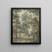 Randonneurs su un sentiero forestale vicino a Heemstede - Jurriaan Andriessen — quadro incorniciato alla parete