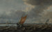 Navi sul Haarlemmermeer con navi aggiuntive in lontananza - Justus de Verwer — vista dell’opera