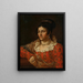 Ritratto di Amelia Karolina Teleman, moglie dell'artista - Józef Hilary Gowacki — quadro incorniciato alla parete