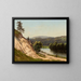 Paesaggio vicino al fiume Vilnius - Józef Marszewski — quadro incorniciato alla parete