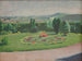 Parterre di fiori davanti alla villa - Józef Mehoffer — vista dell’opera