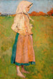 Giovane ragazza del villaggio - Józef Mehoffer — vista dell’opera