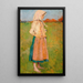 Giovane ragazza del villaggio - Józef Mehoffer — quadro incorniciato alla parete