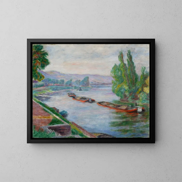Seine aux Andelys - Józef Pankiewicz — quadro incorniciato alla parete
