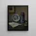 Nature morte con ceramica Nature morte con un vaso blu - Józef Pankiewicz — quadro incorniciato alla parete
