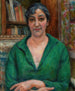 Ritratto di una donna con maglione verde - Józef Pankiewicz — vista dell’opera