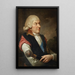 Ritratto di Michał Kazimierz Ogiński 1728-1800 hetman del Ducato di Lituania - Józef Pitschmann — quadro incorniciato alla parete