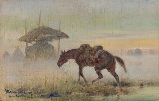 Jzef Ryszkiewicz - Saddled horse.webp