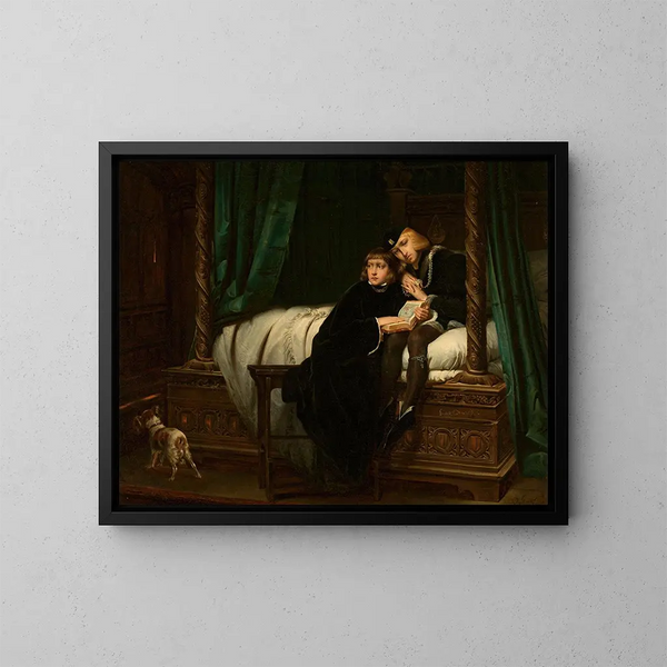 Bambini del re Edoardo - Józef Simmler — quadro incorniciato alla parete