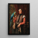 Gentilhomme avec un perroquet - Józef Simmler — quadro incorniciato alla parete