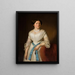 Ritratto di Mademoiselle Pisarzowska - Józef Simmler — quadro incorniciato alla parete