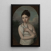 Portrait de Jzia Walicka 1808-1880 avec une colombe - Józef Sonntag — quadro incorniciato alla parete
