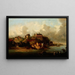 Vista di Sandomierz dal fiume Vistola - Józef Szermentowski — quadro incorniciato alla parete
