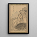 Paesaggio con cascata - Kameda Bôsai — quadro incorniciato alla parete