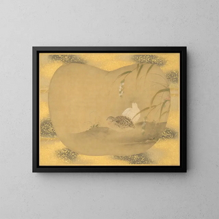 Kan Tsunenobu - Millet and quail.webp