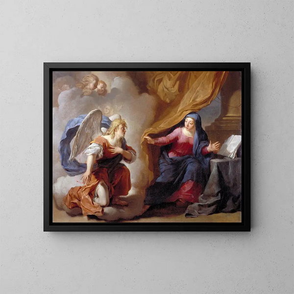 L'Annunciazione - Karel Dujardin — quadro incorniciato alla parete