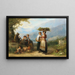 Vendemmia in Ticino - Karel Frans Philippeau — quadro incorniciato alla parete