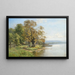 Autunno al lago di Starnberg - Karl Adam Heinisch — quadro incorniciato alla parete