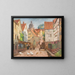 Allée nella città storica di Marburgo - Karl Armbrust — quadro incorniciato alla parete