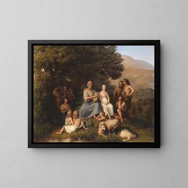 Omero canta - Karl Becker — quadro incorniciato alla parete