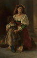 Mère et enfant - Karl Becker — quadro incorniciato alla parete