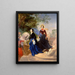 Ritratto delle sorelle Shishmareva - Karl Bryullov — quadro incorniciato alla parete