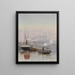 Vista della cattedrale di Kazan dal Neva - Karl Eduardovich Geftler — quadro incorniciato alla parete