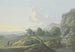 Paesaggio di contrafforti con vista su una piccola città - Karl Franz Kraul — vista dell’opera