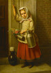 Portrait d'une jeune fille avec un seau - Karl Friedrich Boser — vista dell’opera