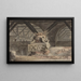 Decorazione di scena: un'arcata sepolcrale - Karl Friedrich Schinkel — quadro incorniciato alla parete