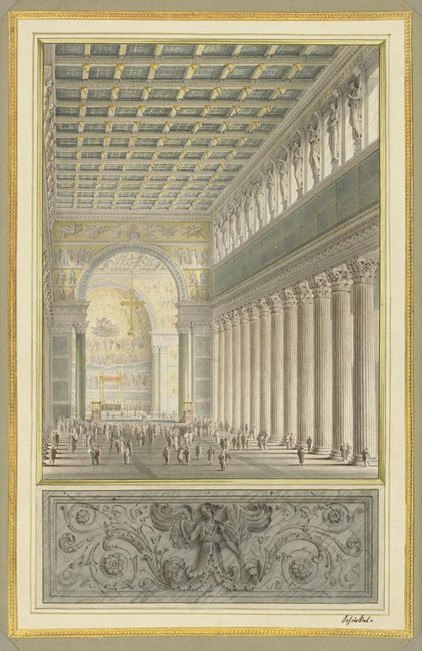 Karl Friedrich Schinkel - The NaveApseand Crossing of a Cathedral for Berlin.webp