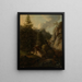 Demain in Svizzera sassone - Karl Gottfried Traugott Faber — quadro incorniciato alla parete