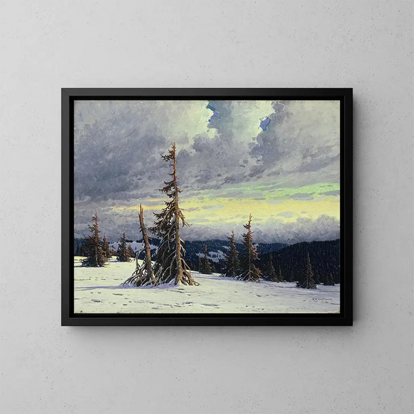 Inverno - Karl Hauptmann — quadro incorniciato alla parete