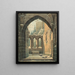 Rovine del monastero di Oybin in inverno - Karl Heinrich Beichling — quadro incorniciato alla parete