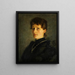 Ritratto di Friederike Flur - Karl Hoff — quadro incorniciato alla parete