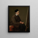 Il pittore Johann Friedrich Overbeck - Karl Hoffmann — quadro incorniciato alla parete