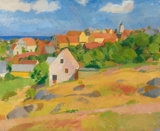 Vista su Gudhjem - Karl Isakson — vista dell’opera