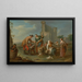 Scène di mercato - Karl Josef Aigen — quadro incorniciato alla parete