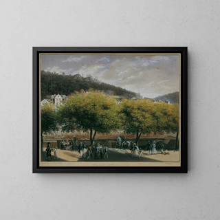 La nouvelle prairie à Karlsbad - Karl Joseph Aloys Agricola — quadro incorniciato alla parete