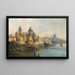 Una città portuale - Karl Kaufmann — quadro incorniciato alla parete