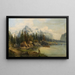 Paesaggio alpino - Karl Kaufmann — quadro incorniciato alla parete