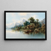Grande lago di montagna - Karl Kaufmann — quadro incorniciato alla parete