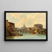 Rome, vista del Castel Sant'Angelo - Karl Kaufmann — quadro incorniciato alla parete